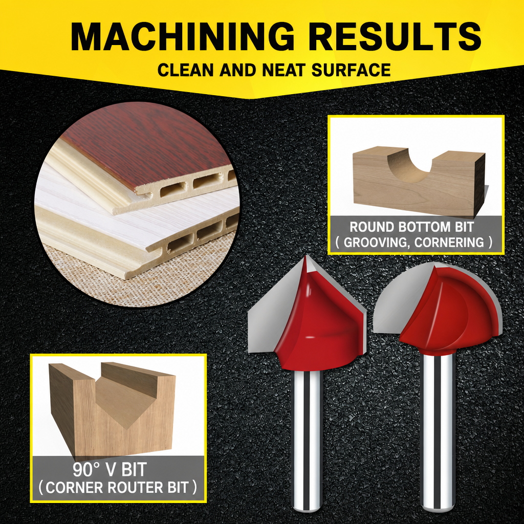 Bottom-Cleaning Router Bits