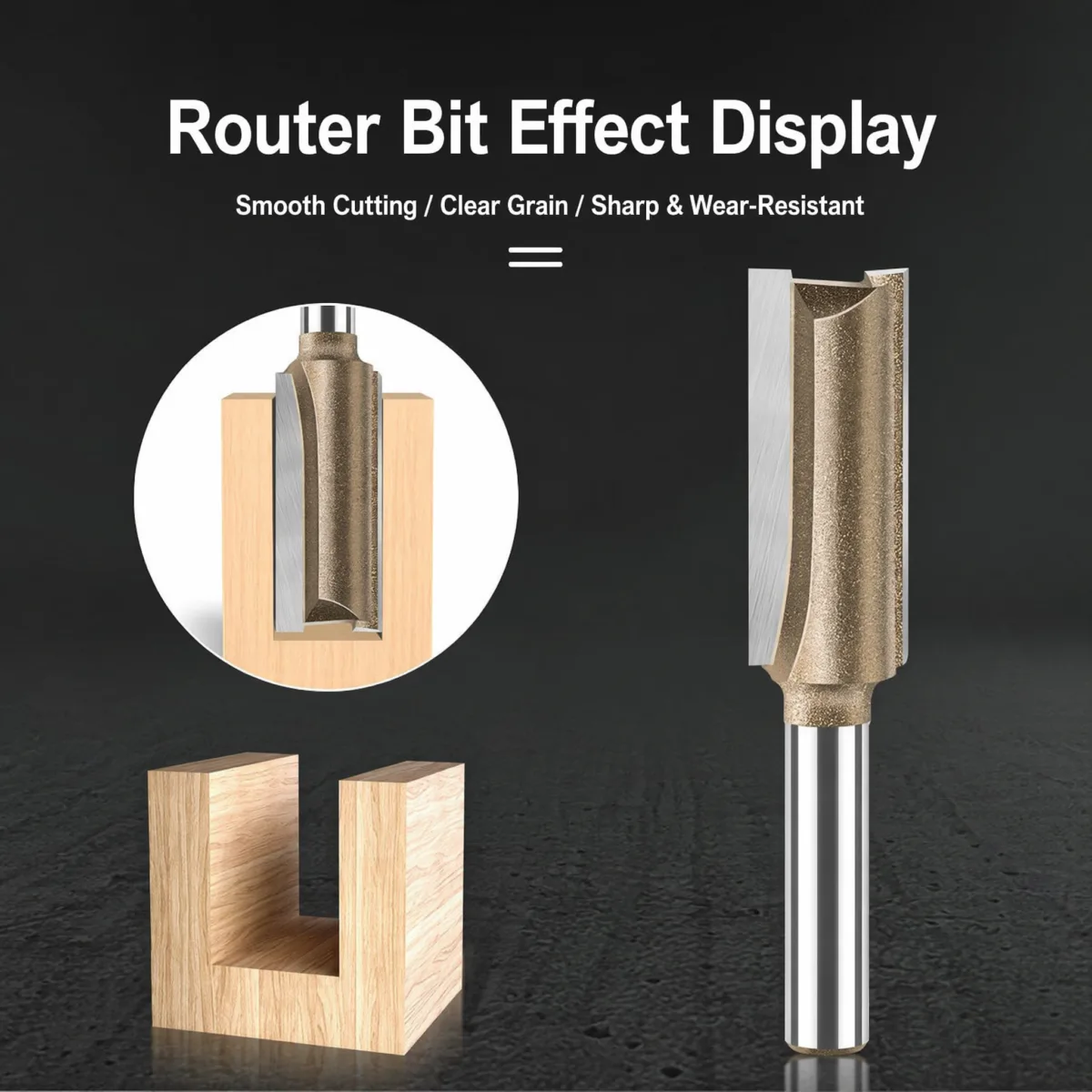 Professional Straight Router Bit 6 × 6 × 30 - product detail 1