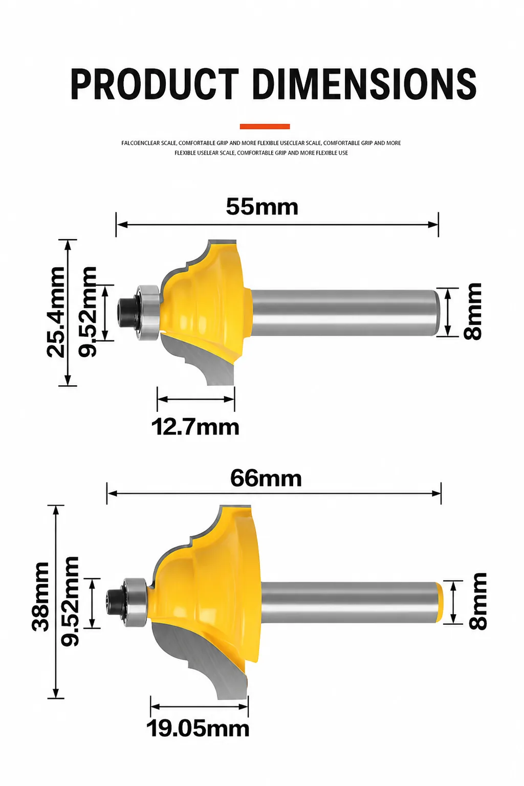 Frame Molding Router Bit 1/4 × 28 - product detail 2