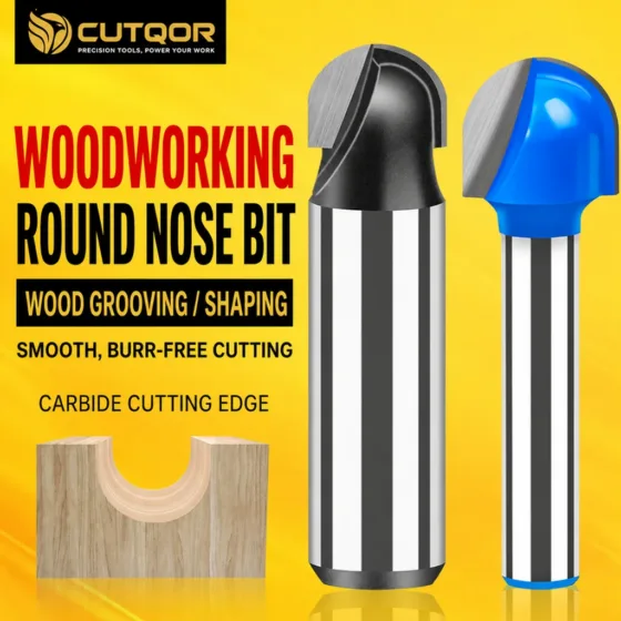 CUTQOR Round Nose & Core Box Router Bits
