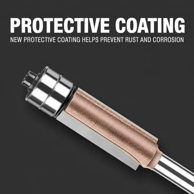 CUTQOR Professional Dual-Bearing Flush-Trim Router Bit Sets product detail