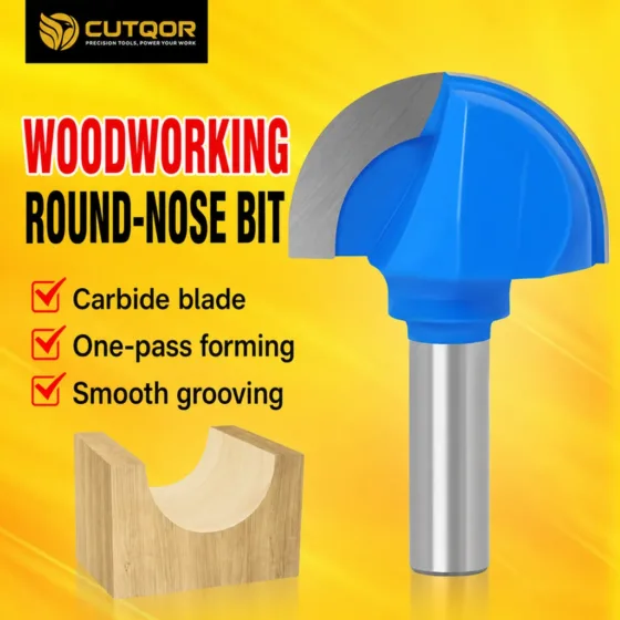 CUTQOR Deep Round-Nose & Core Box Router Bit Series