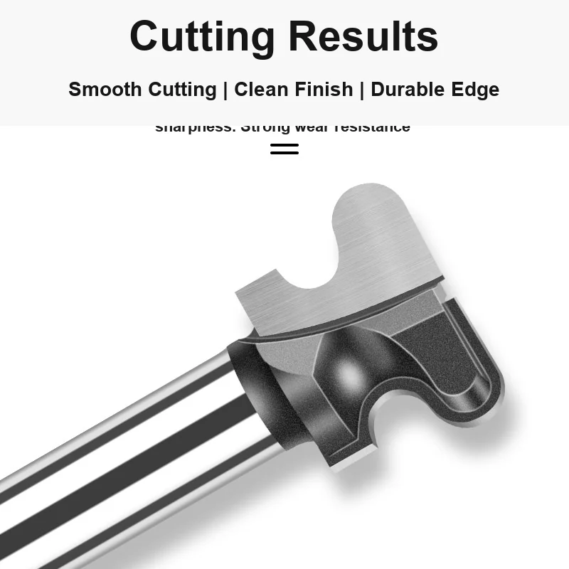 CUTQOR Double-Arc Fingernail Cabinet Pull Router Bits product detail