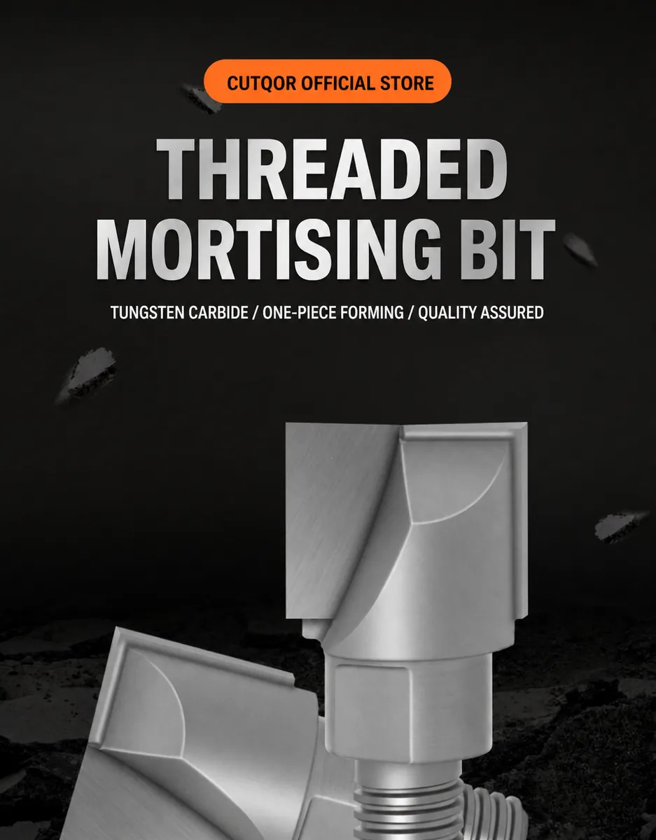 CUTQOR threaded door lock mortising router bit product view