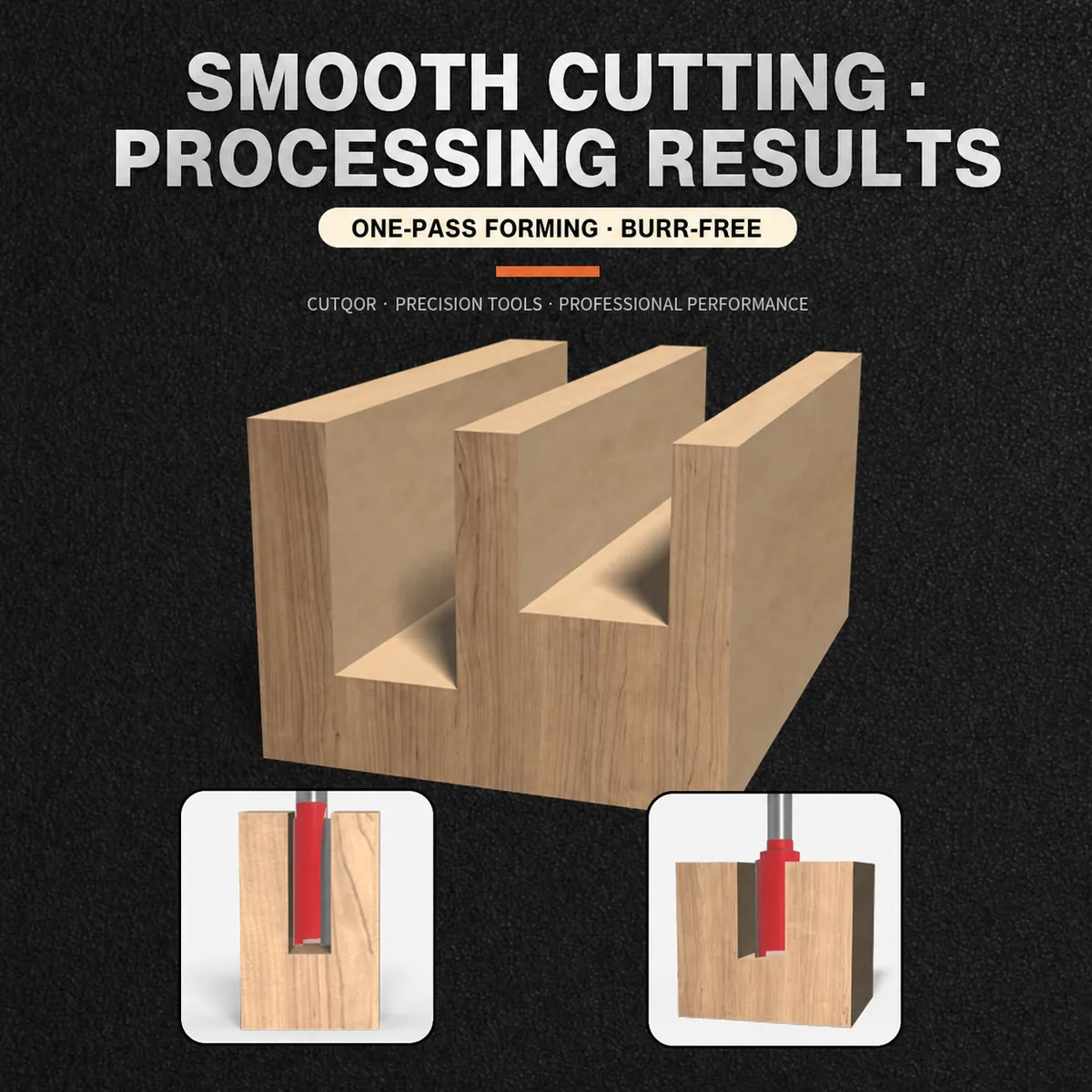 Smooth Straight-Groove Cutting Results