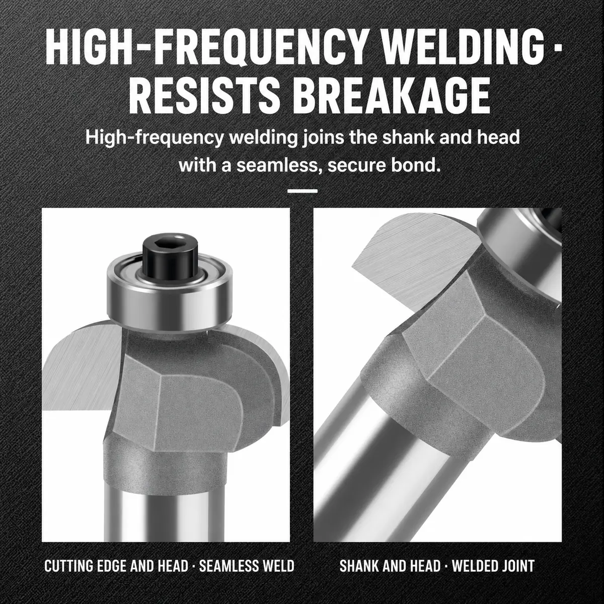 High-Frequency Welded Roundover Bit