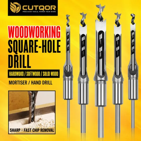 Square Hole Mortising Drill Bits