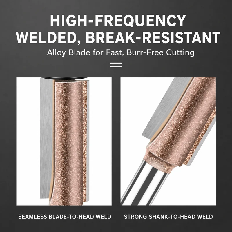 CUTQOR Professional Bearing-Guided Flush-Trim Router Bits product detail