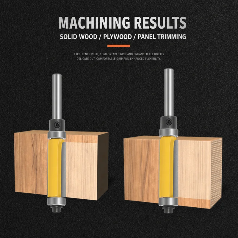 CUTQOR Top-and-Bottom Bearing Flush-Trim Router Bits product detail