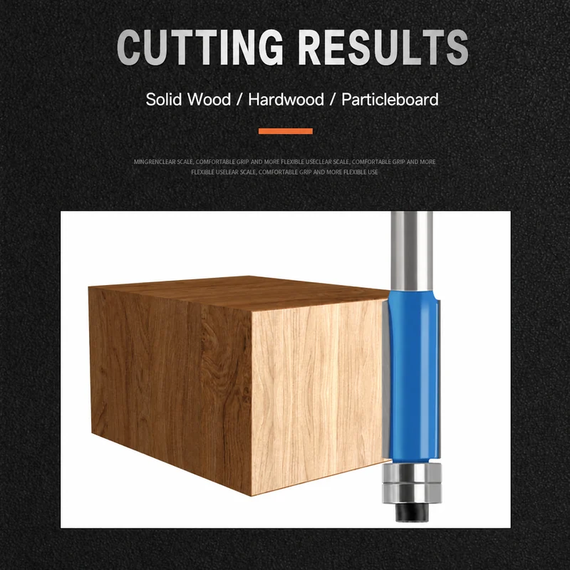 CUTQOR Double-Bearing & Three-Flute Flush-Trim Router Bit Series product detail