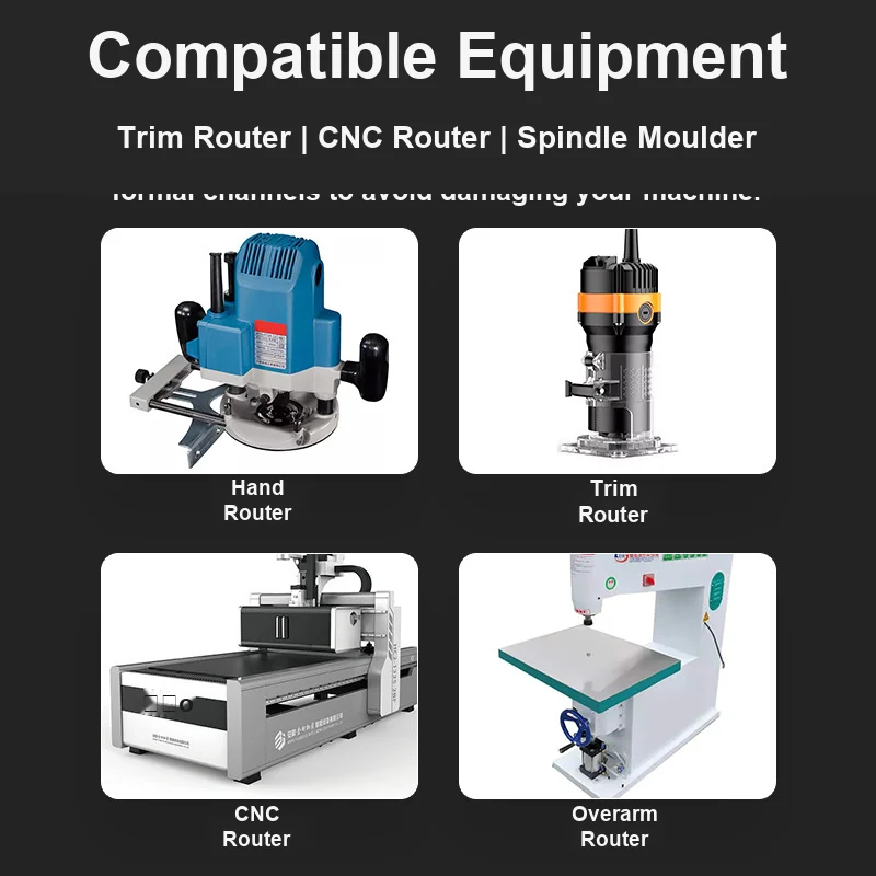 CUTQOR Open-Groove Decorative R-Profile Router Bits product detail