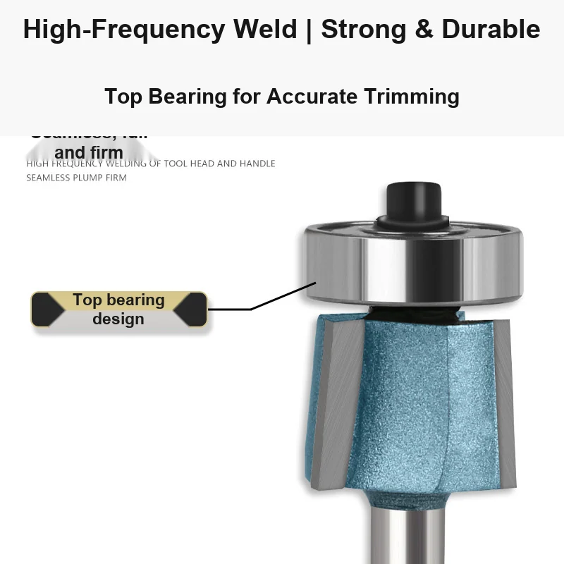 CUTQOR Three-Flute 8° Edge-Banding Bevel Trim Router Bits product detail