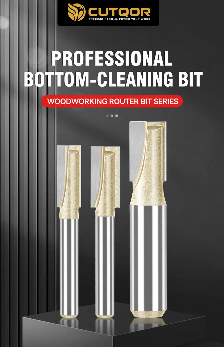 CUTQOR Professional Bottom-Cleaning Router Bits product detail