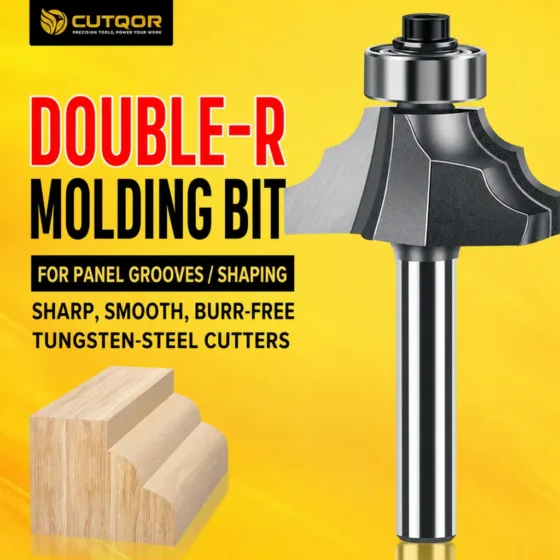 CUTQOR Double-R Molding Router Bits