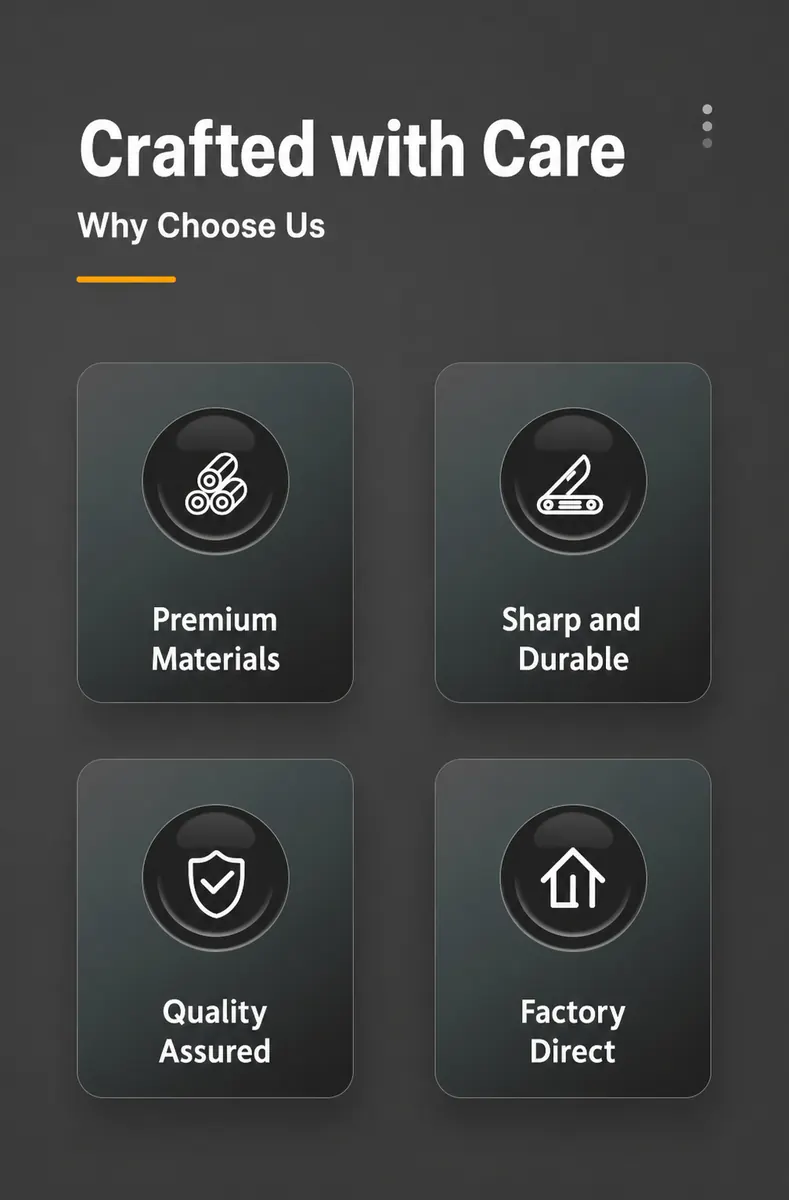 Premium materials sharp cutting quality assurance and factory supply