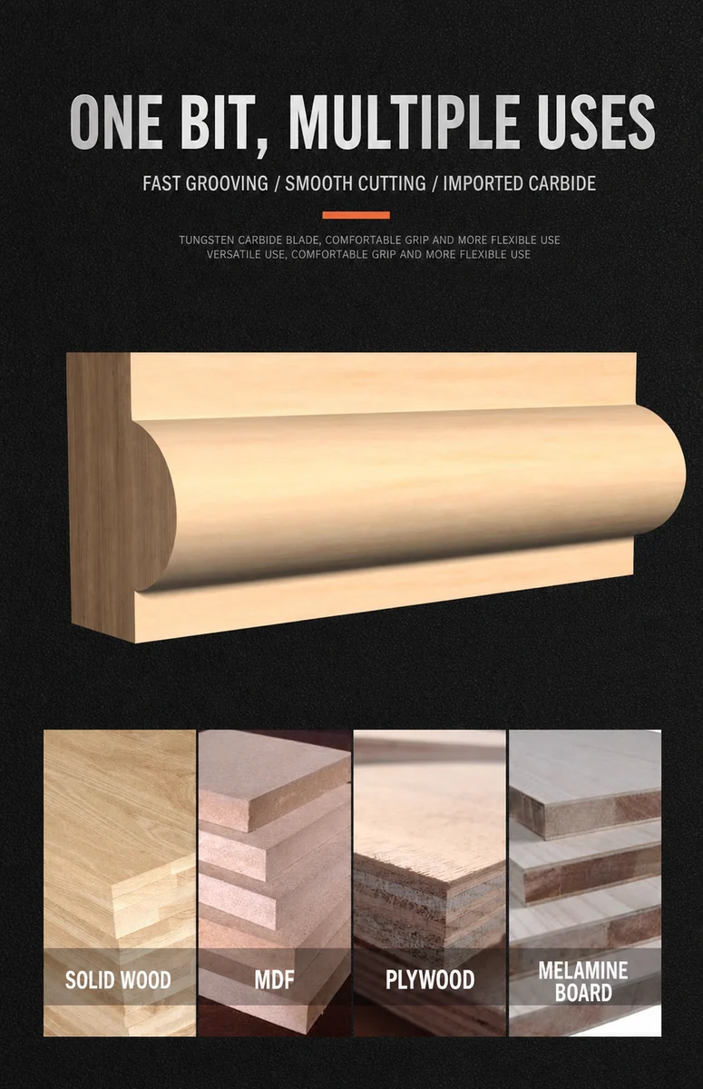 CUTQOR Full Bullnose & Half-Round Router Bits product detail