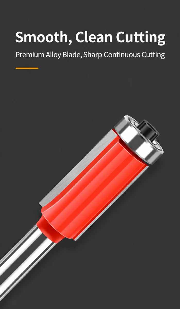 CUTQOR Bearing-Guided Flush-Trim Router Bit Series product detail