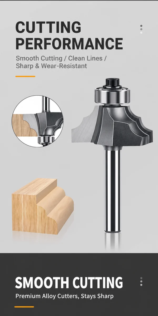 CUTQOR Double-R Molding Router Bits product detail