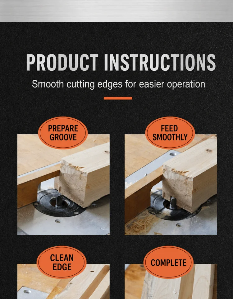 CUTQOR Professional Extended Straight Router Bits product detail
