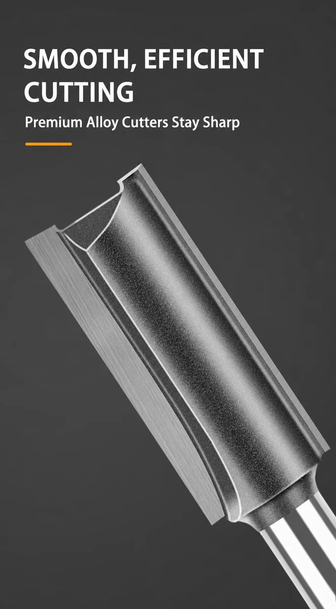 CUTQOR Standard & Extra-Long Straight Router Bits product detail