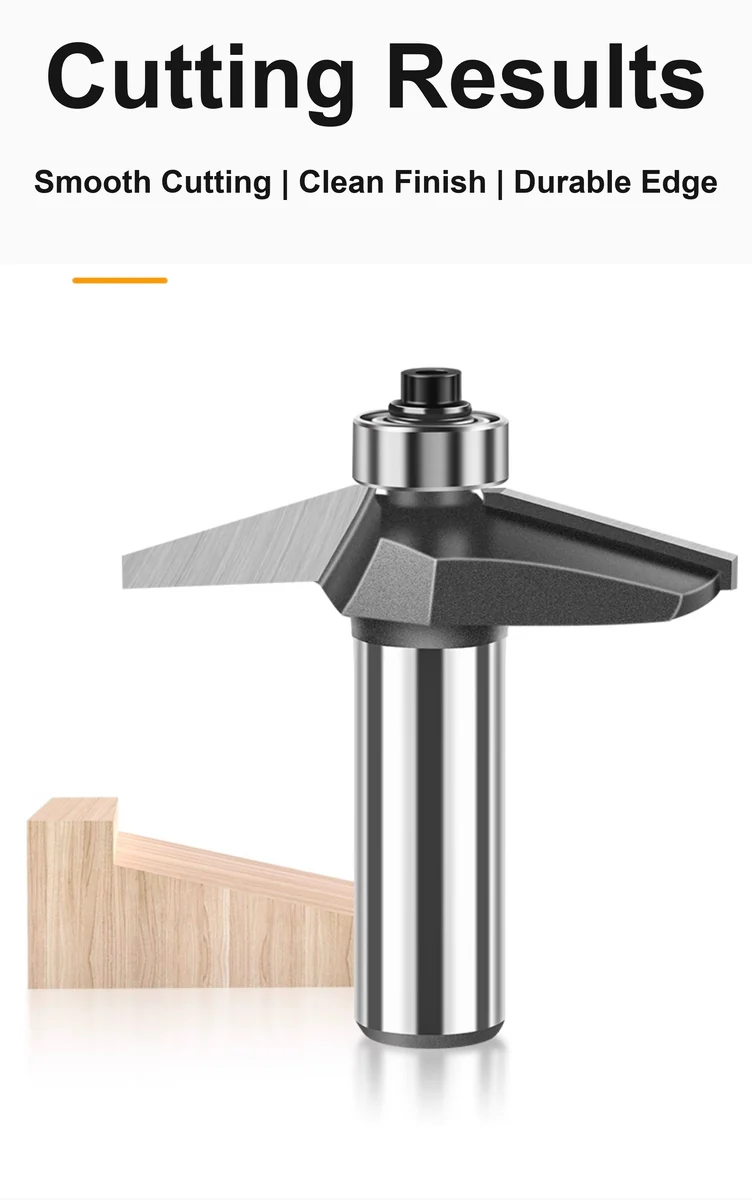 CUTQOR 15° Horse-Nose Profile & Bevel Door Panel Router Bits product detail