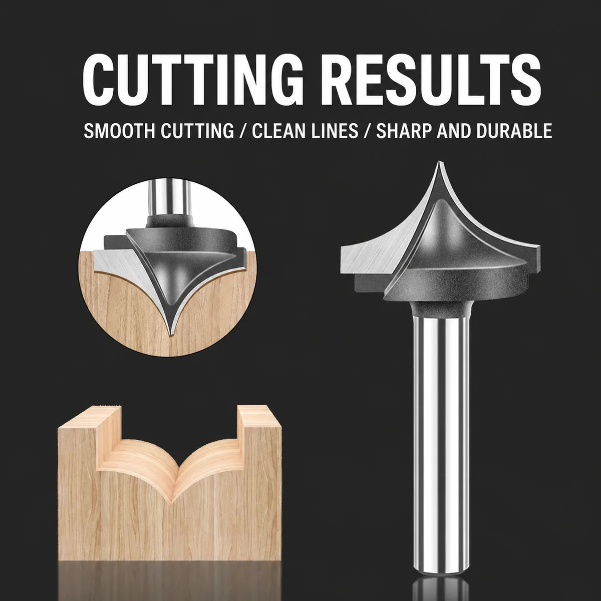Decorative Pointed-Groove Cutting Results