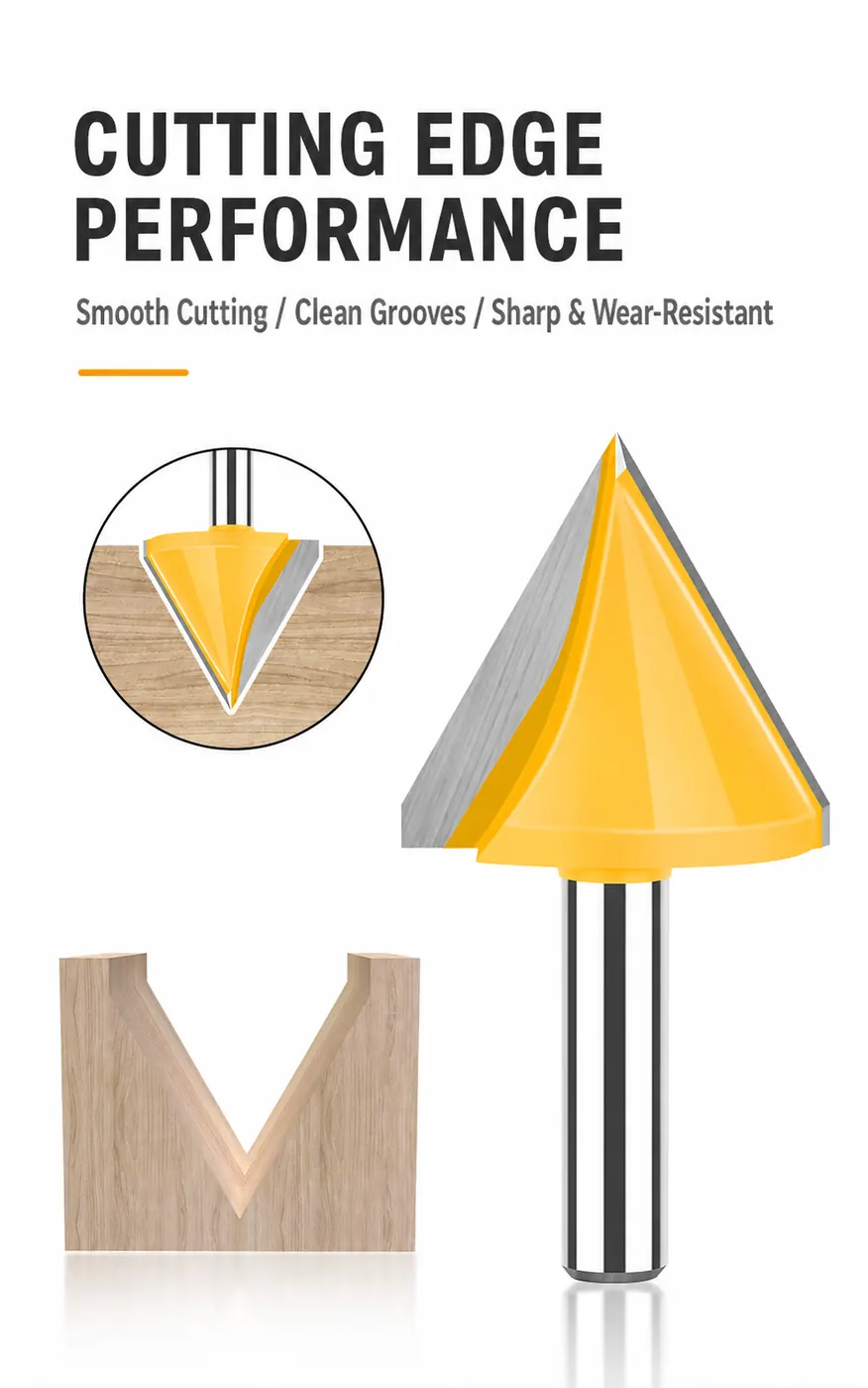 Smooth cutting clean grooves sharp and wear-resistant cutting edge