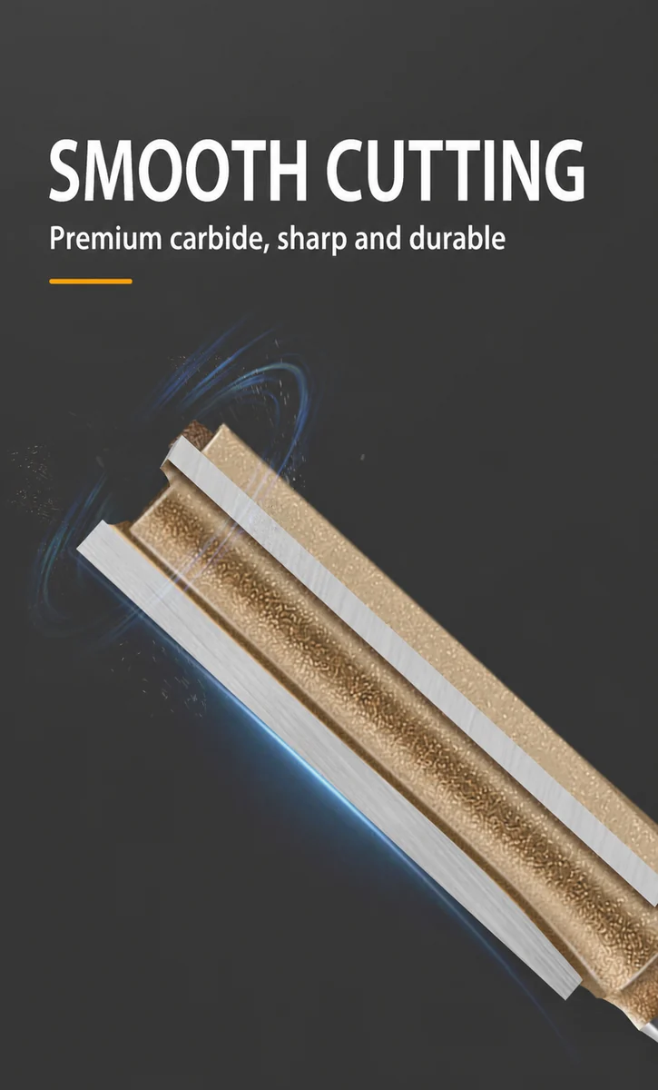 CUTQOR Professional Three-Flute Straight Router Bits product detail