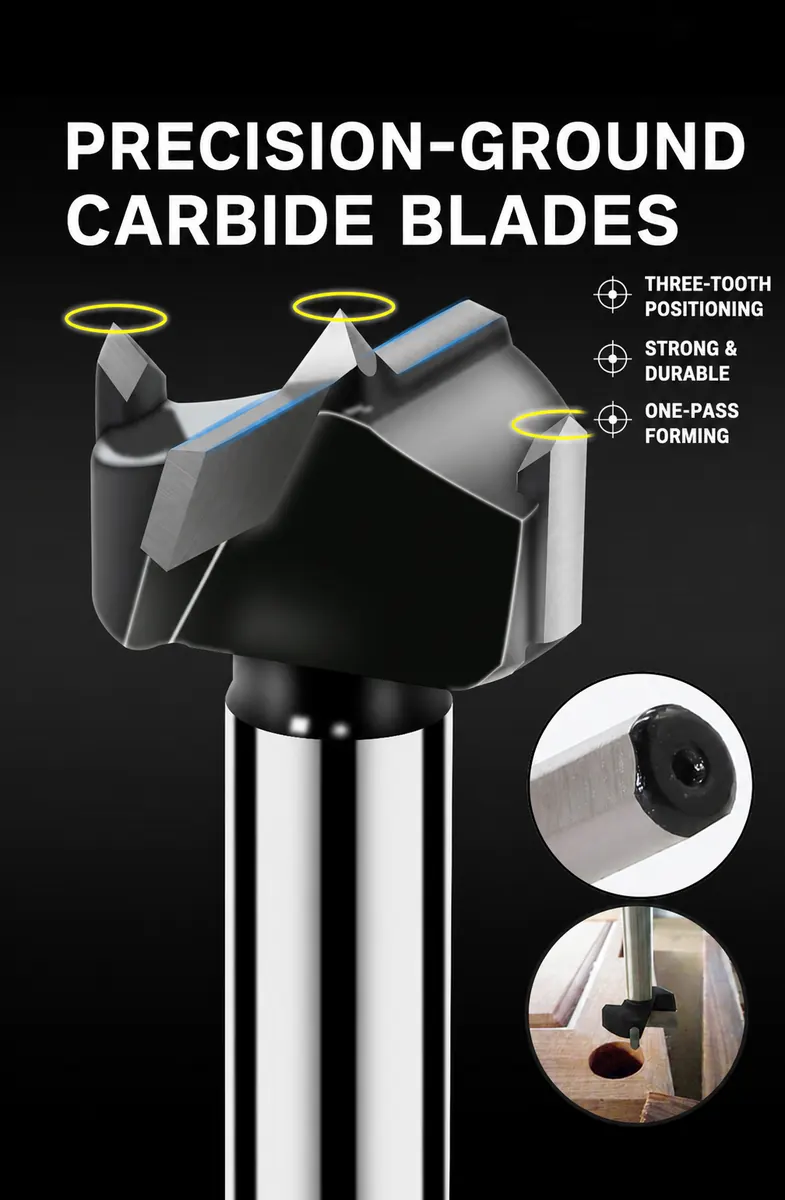 CUTQOR industrial woodworking hinge and lock boring bit