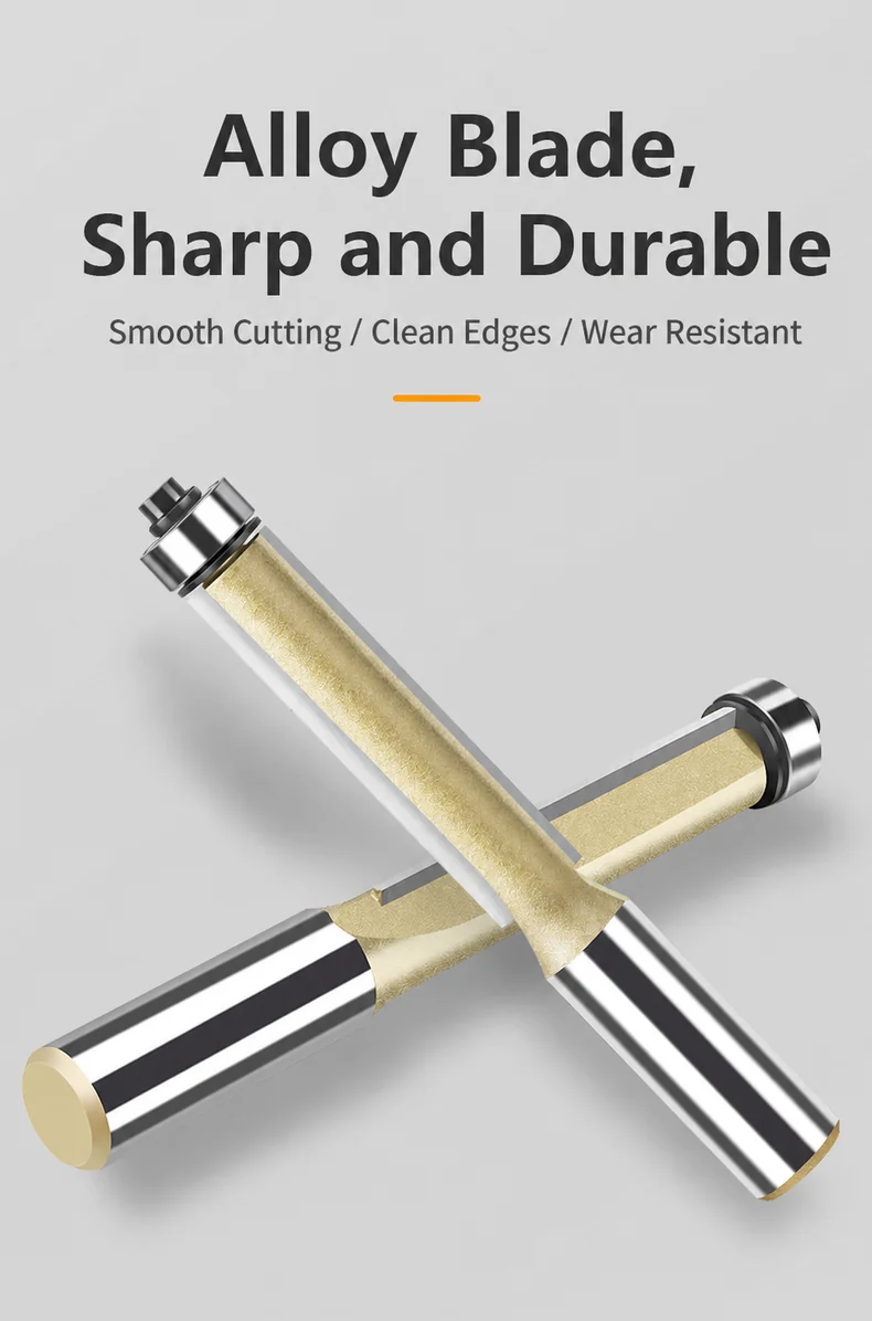 CUTQOR Professional Imperial Flush-Trim Router Bits product detail