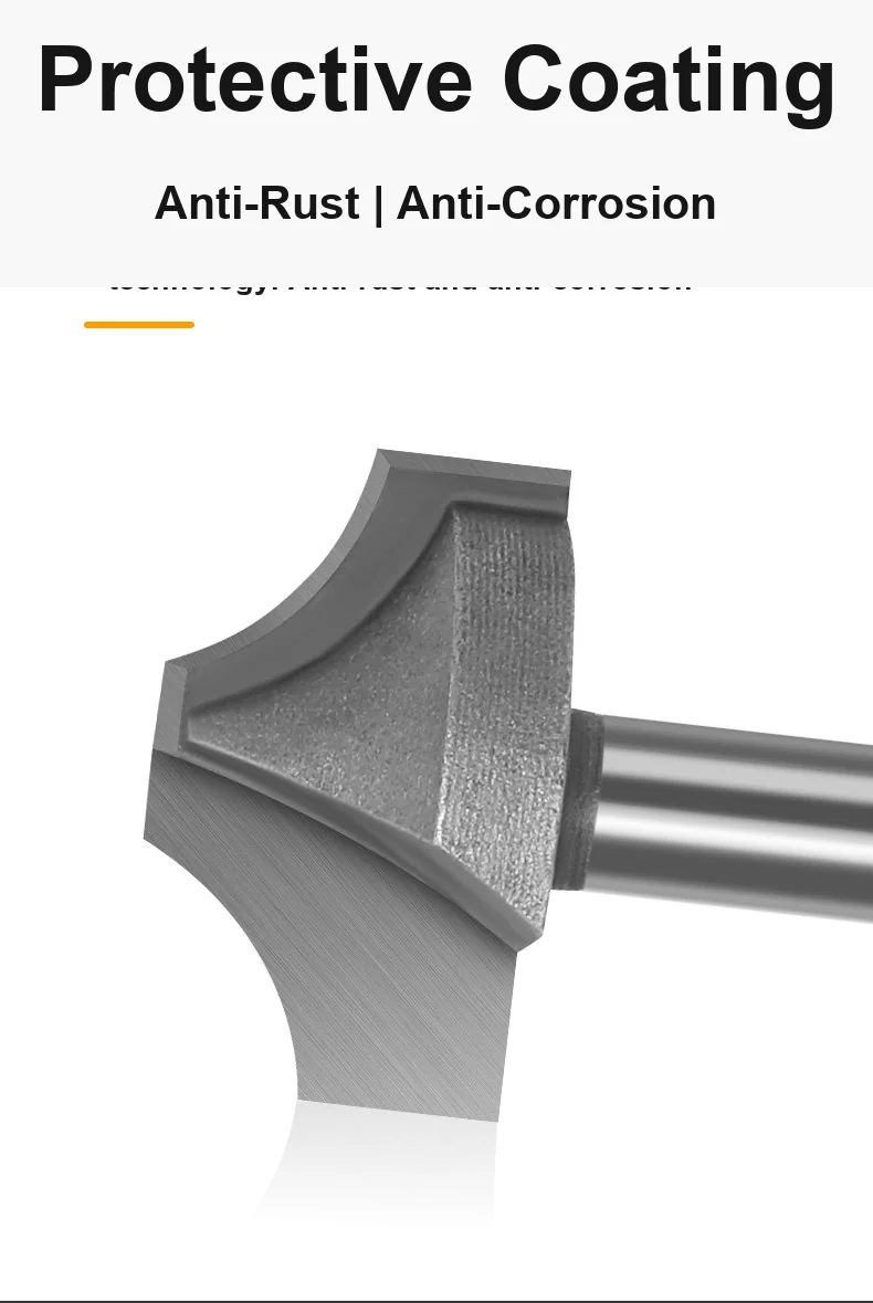 CUTQOR Open-Groove Decorative R-Profile Router Bits product detail