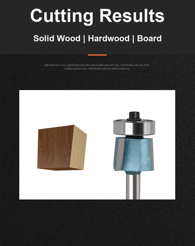 CUTQOR Three-Flute 8° Edge-Banding Bevel Trim Router Bits product detail