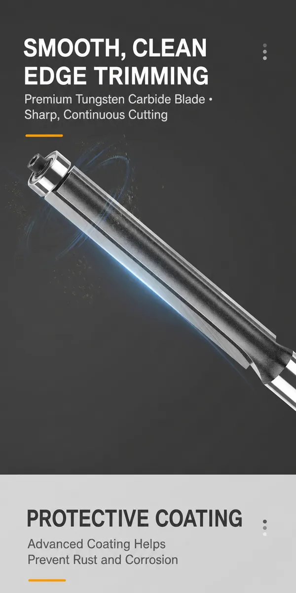 Tungsten carbide extended flush-trim cutter with protective coating