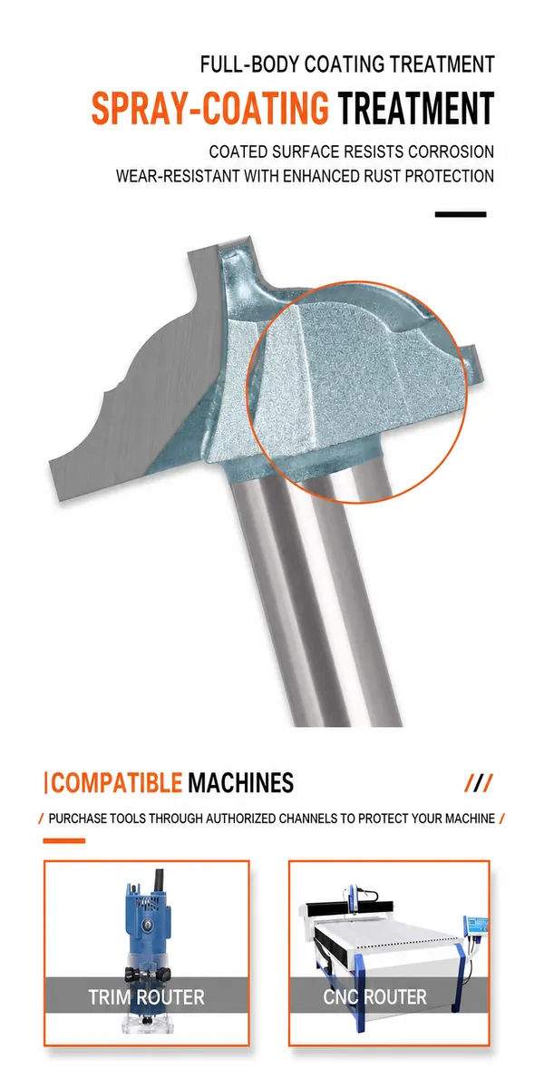 Molding Router Bit Coating and Machine Guide
