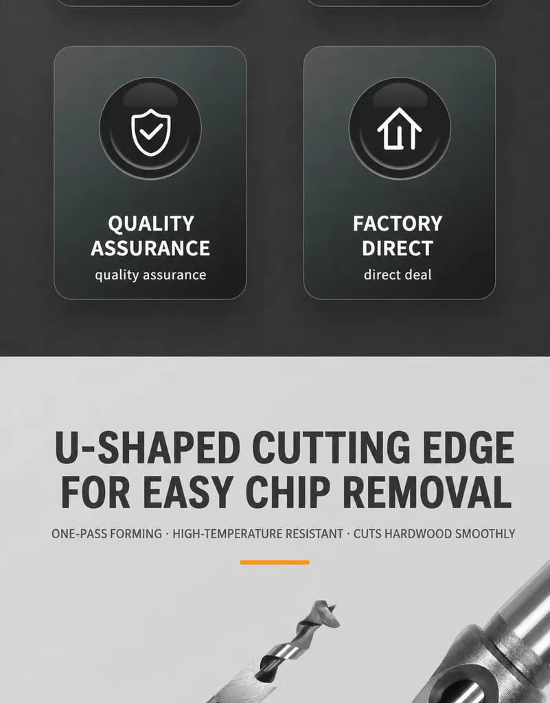 U-Shaped Chip Evacuation Cutting Edge