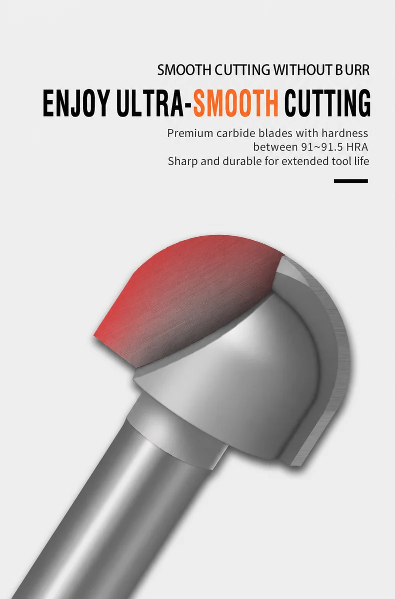 CUTQOR Round Nose & Core Box Router Bits product detail