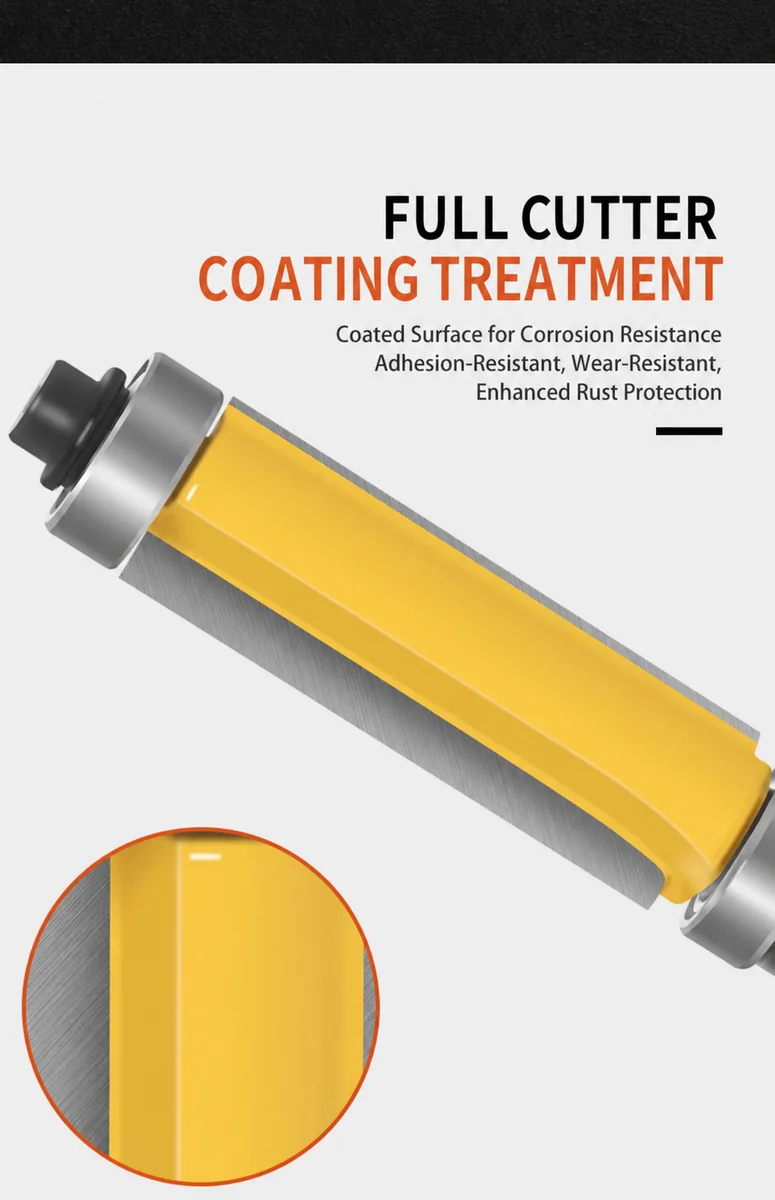 CUTQOR Top-and-Bottom Bearing Flush-Trim Router Bits product detail