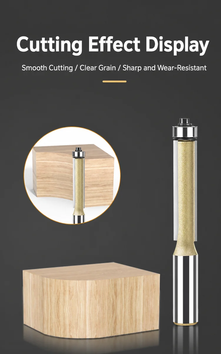 CUTQOR Professional Imperial Flush-Trim Router Bits product detail