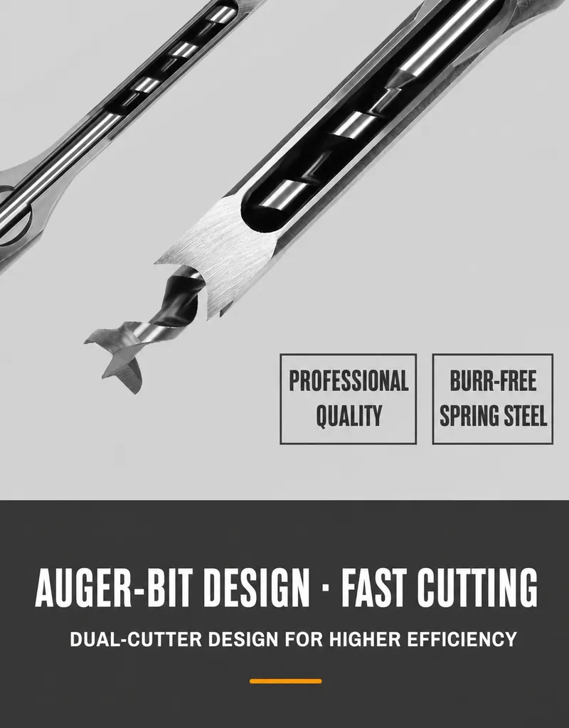 Square Hole Auger Bit Cutting Design