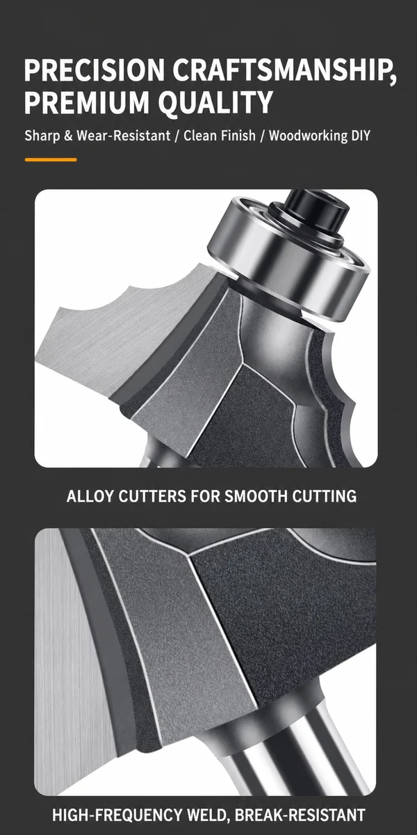 CUTQOR Double-R Molding Router Bits product detail