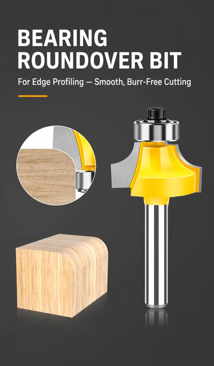 CUTQOR Multi-Profile 1/4-Inch Router Bit Series product detail