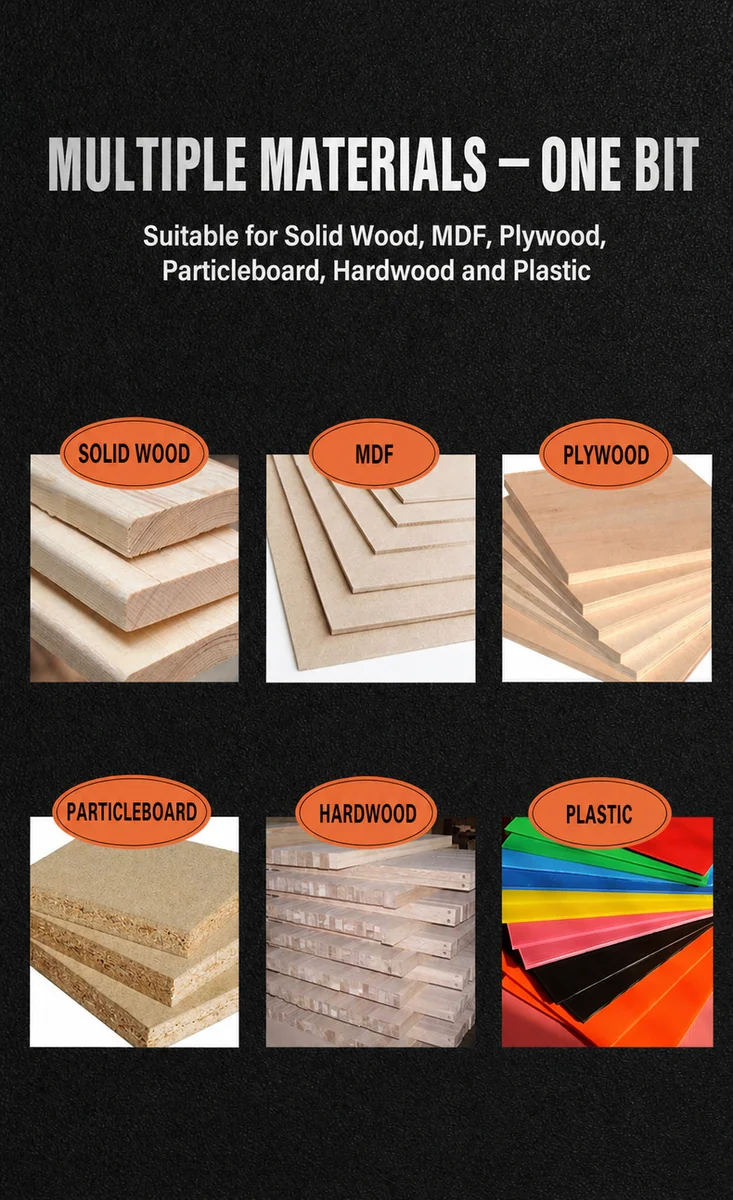 CUTQOR Double-Bearing & Three-Flute Flush-Trim Router Bit Series product detail