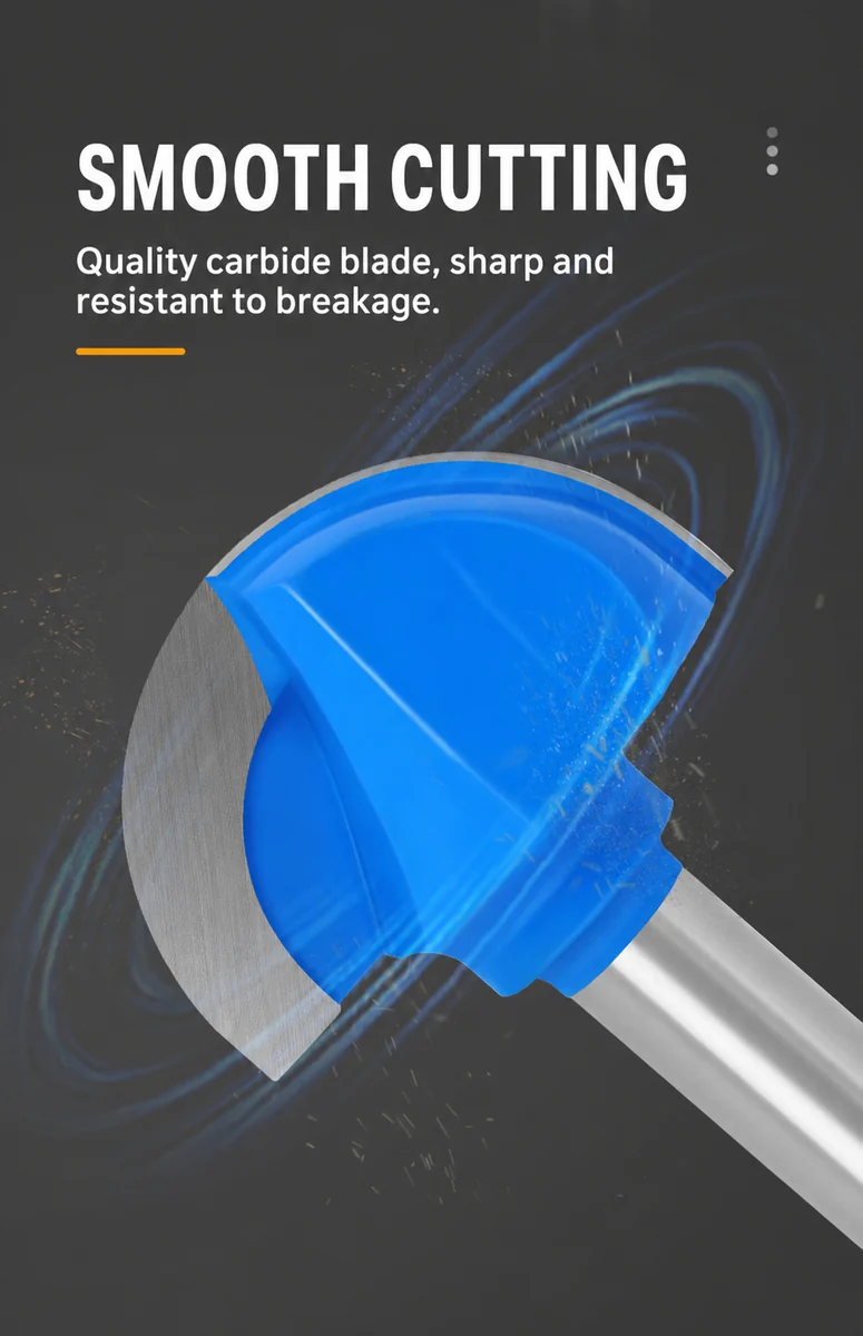 CUTQOR Deep Round-Nose & Core Box Router Bit Series product detail