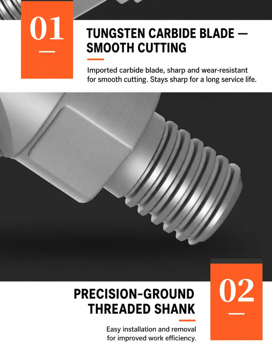 Precision-Ground Threaded Mounting Section