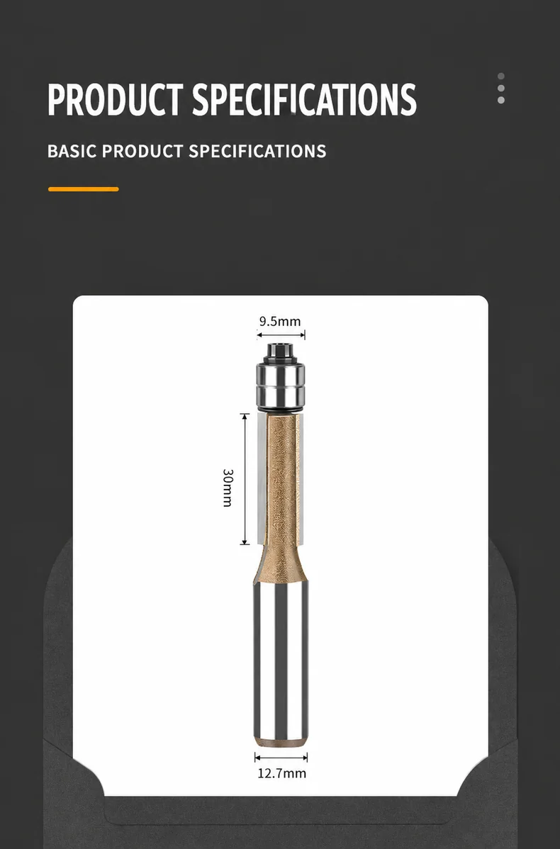 CUTQOR Dual-Bearing Flush-Trim Router Bits product detail