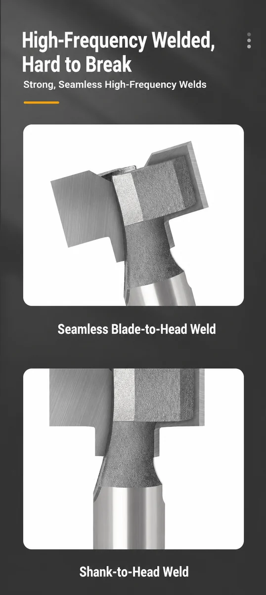 CUTQOR Concealed Cabinet Pull T-Slot Router Bits product detail