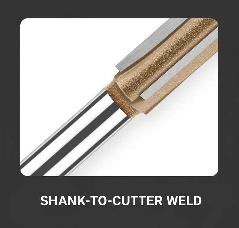 CUTQOR Professional Three-Flute Straight Router Bits product detail