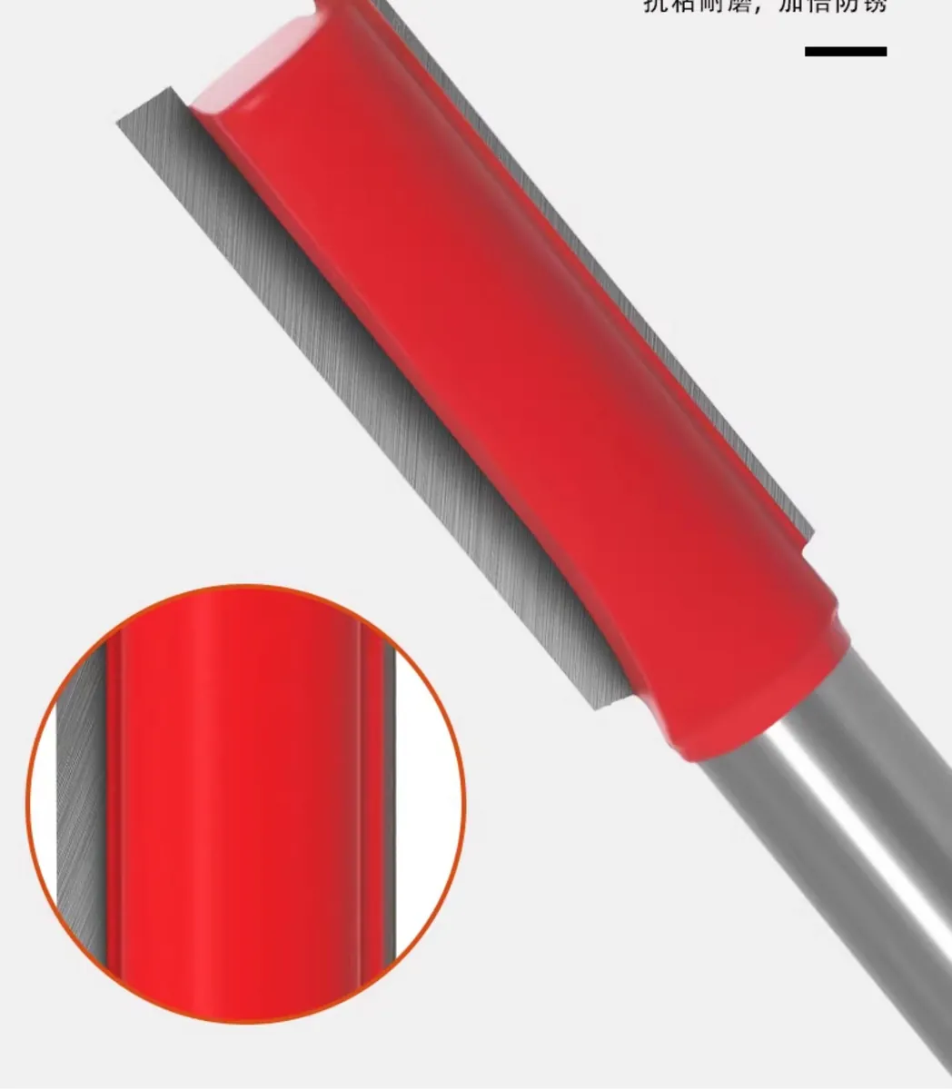 Coated Straight Router Bit Detail