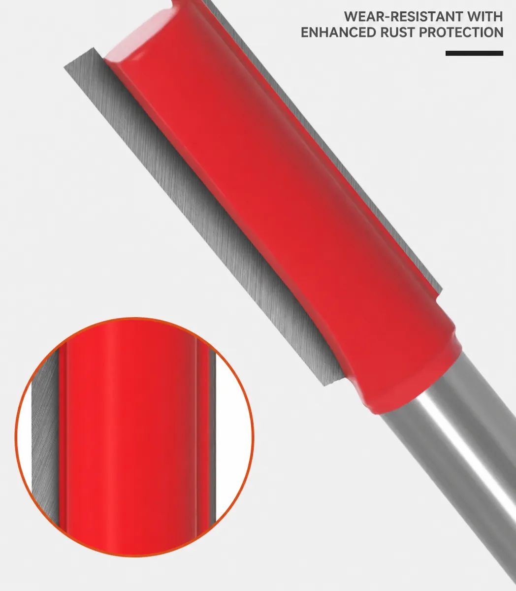 Wear-Resistant Straight Router Bit Detail