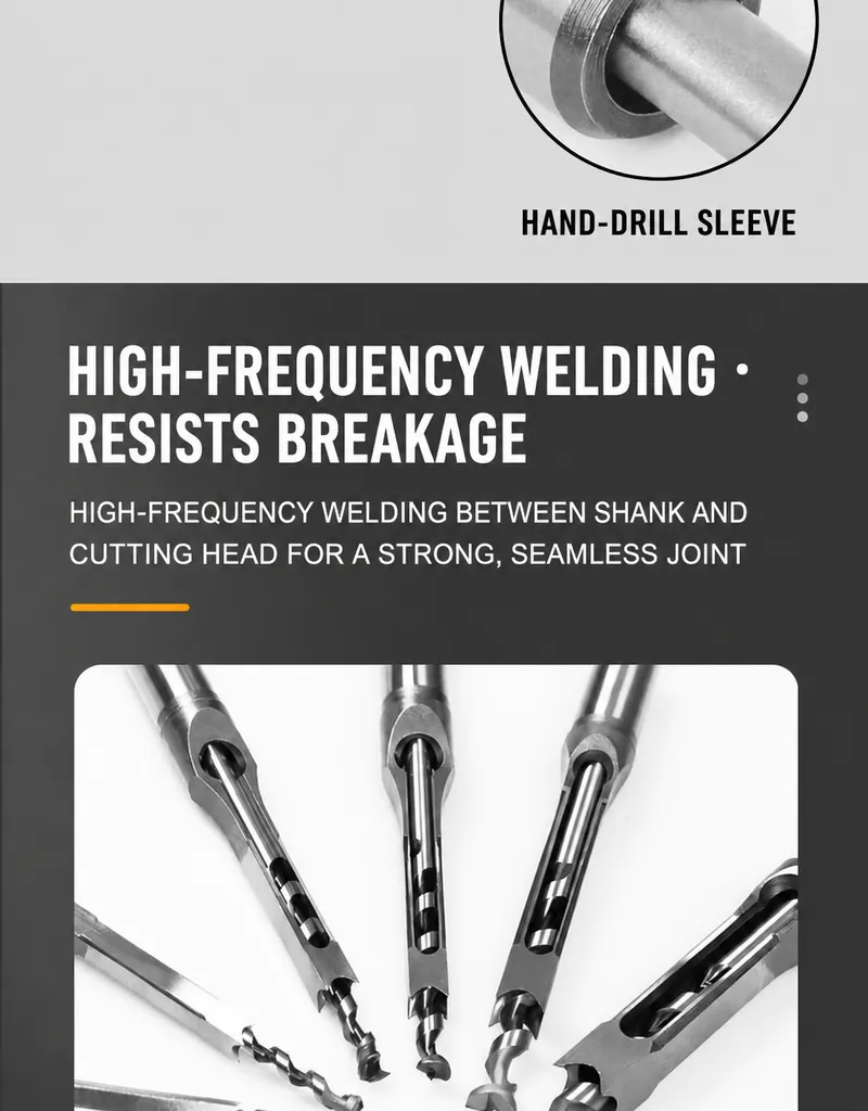 High-Frequency Welded Mortising Bit